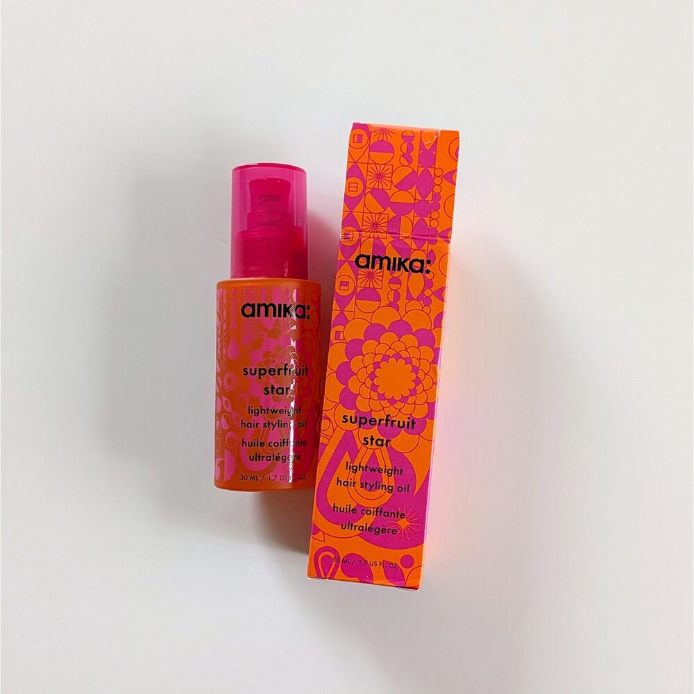 Amika Superfruit Star Lightweight Hair Styling Oil 1.7 oz (full size)